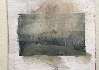 Morag Thomson Merriman, Neolithic Shadows, landscape memory, 10.5x10cms, 2021