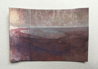 Morag Thomson Merriman, Receding Light, emotional landscape, Fading Series, 10x7cms, 2022