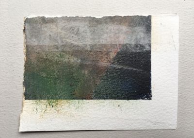 Morag Thomson Merriman, Shaft of Light, landscape memory,13x9.5cms, 2021
