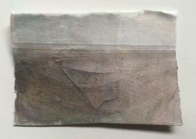 Morag Thomson Merriman, Deep Sounds Cloaked in Muted Purple, emotional landscape, Fading Series, 10x7cms 2022